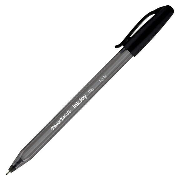 Paper Mate InkJoy 100 Ballpoint Pen Stick Medium Black Dozen 17831511951257