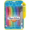 thumbnail image 1 of Paper Mate InkJoy 100 RT Pens - Medium Pen Point - 1 mm Pen Point Size - Retractable - Assorted - Translucent Barrel - 20 / Pack | Bundle of 5, 1 of 2