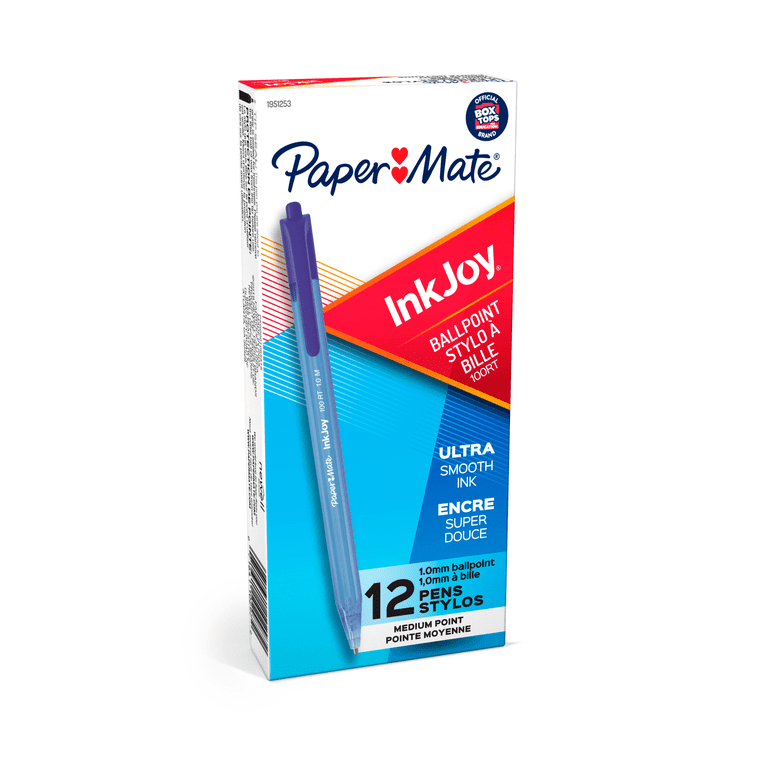 Paper Mate InkJoy 100 RT Retractable Ballpoint Pen, Blue