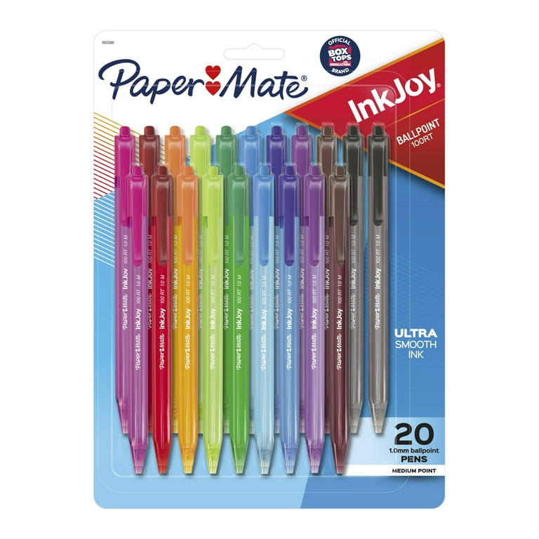 Paper Mate InkJoy Retractable Gel Pens, 0.7mm Medium Pt, Assorted