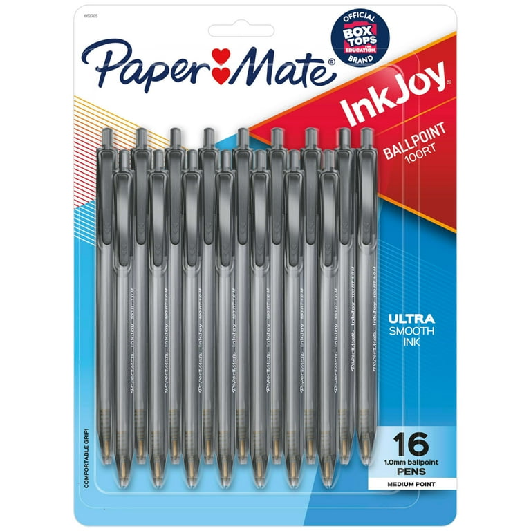 Paper Mate InkJoy 100RT Retractable Ballpoint Pens, Medium Point