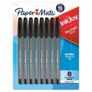 Paper Mate InkJoy 100ST Ballpoint Pens, Medium Point, Black, 8 Pack