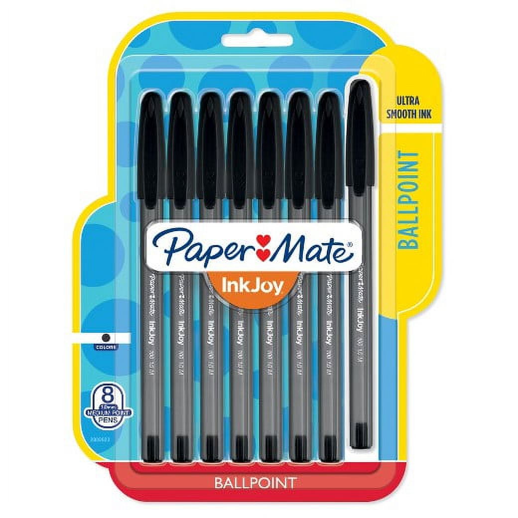 Paper Mate InkJoy 100ST Ballpoint Stick Pens, Medium Point, Black Ink