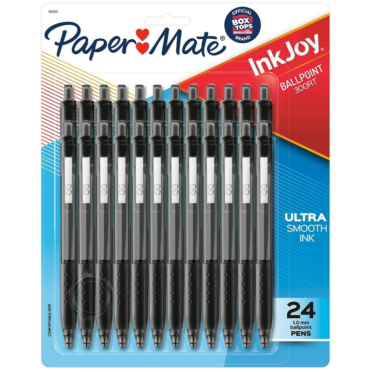 Paper Mate InkJoy 300 RT Retractable Ballpoint Pens Medium Point Black Ink  374619 
