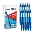 thumbnail image 1 of Paper Mate® InkJoy™ 300 RT Retractable Pens, Medium Point, 1.0 mm, Translucent Blue Barrels, Blue Ink, Pack Of 12, 1 of 2
