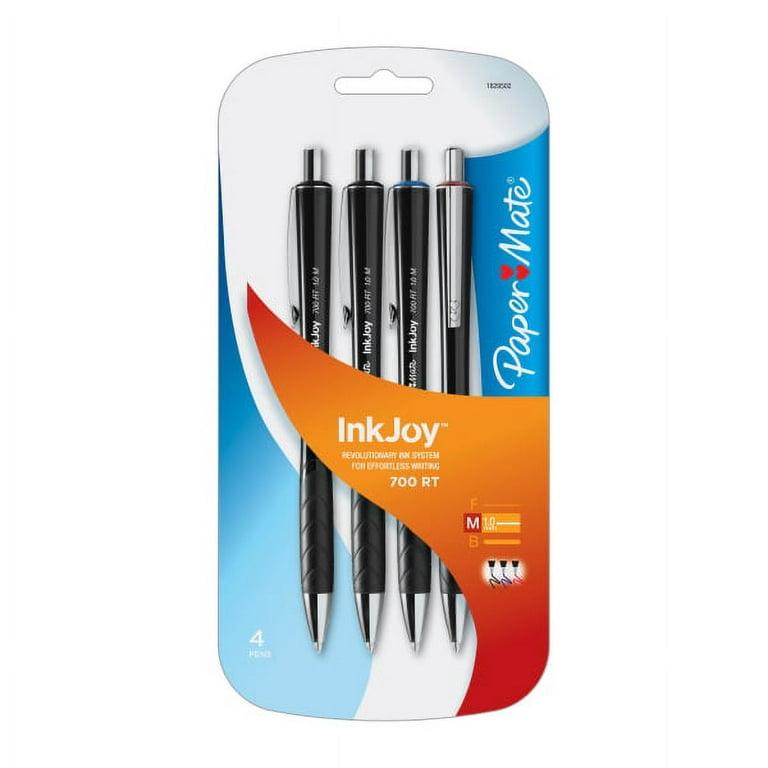 Paper Mate InkJoy Gel Pen - 0.7 mm Pen Point Size - Retractable - Black,  Blue, Red Gel-based Ink - Black, Blue, Red Barrel - 3 / Pack - ICC Business  Products