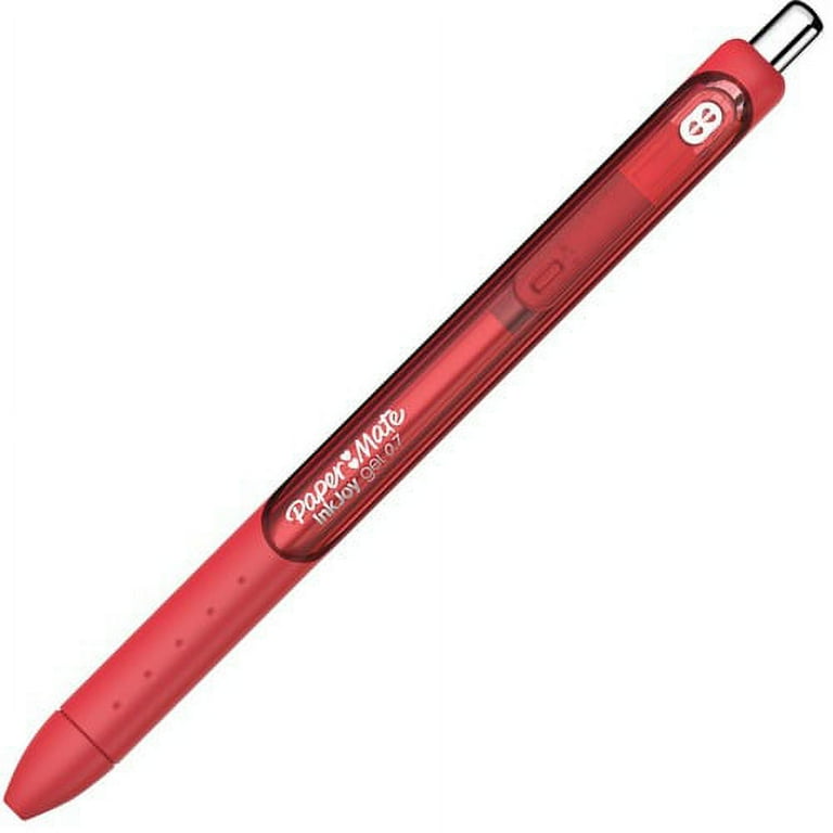 Paper Mate InkJoy Gel Pen - 0.7 mm Pen Point Size - Retractable - Red Gel-based Ink - Red Barrel - 1 Dozen Paper Mate InkJoy Gel Pen - 0.7 mm Pen Point Size - Retractable - Red Gel-based Ink - Red Barrel - 1 Dozen