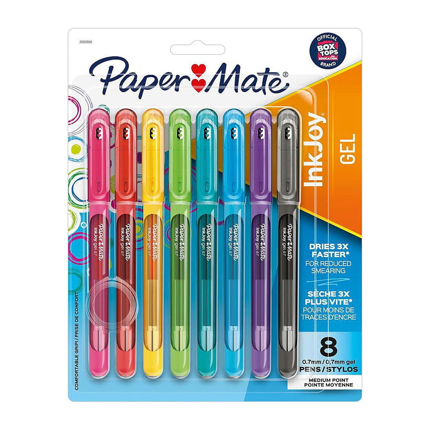 Paper Mate InkJoy Gel Pens Medium Point 0.7mm Assorted Colors Capped