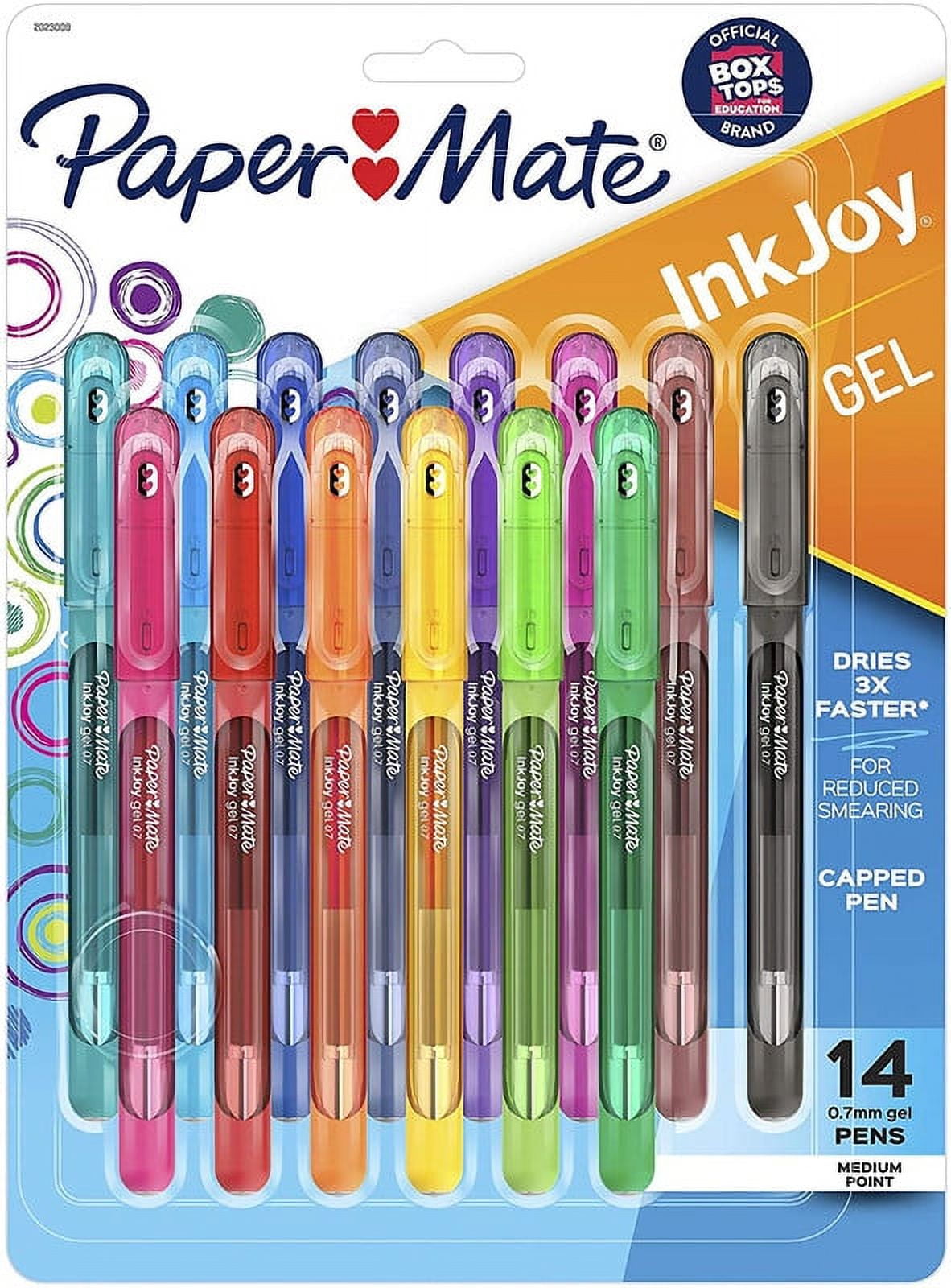Paper Mate Inkjoy Gel Berry, Retractable Medium Gel Pen - Pack of 3