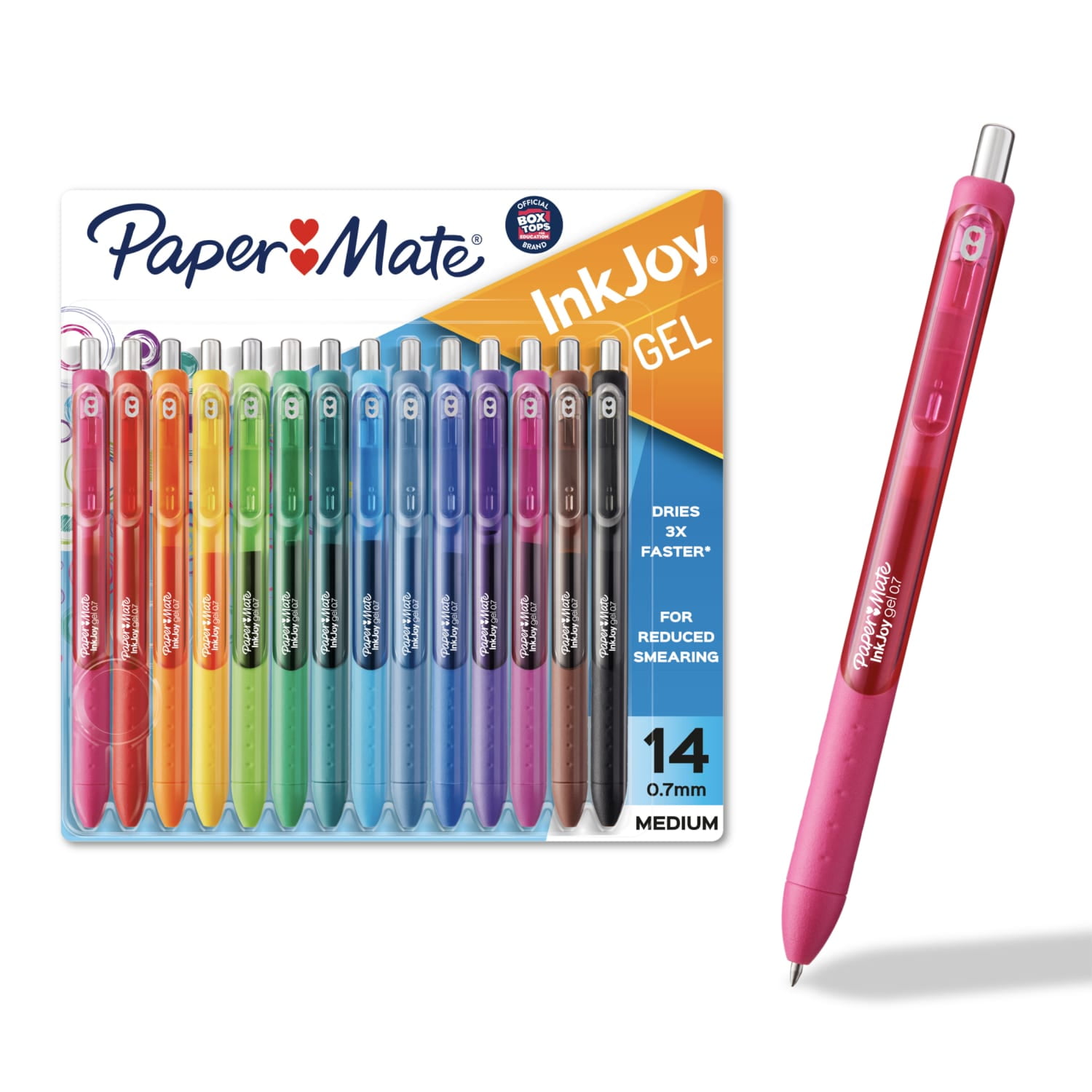 Paper Mate InkJoy Retractable Gel Pens, Medium Point, Colorful