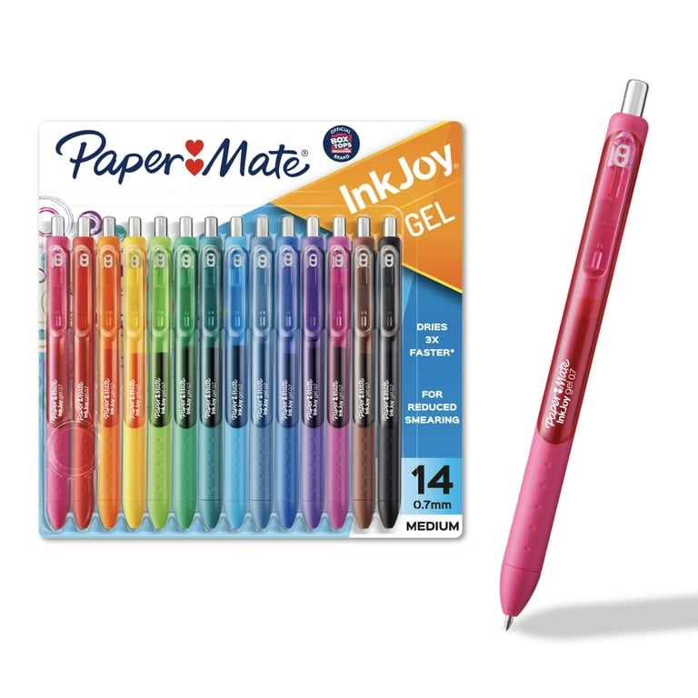 Paper Mate InkJoy Retractable Gel Pens, Medium Point, Colorful