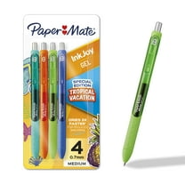 Paper Mate InkJoy Pens, Gel Pens, Medium Point (0.7 mm), Tropical Vacation, 4 Count