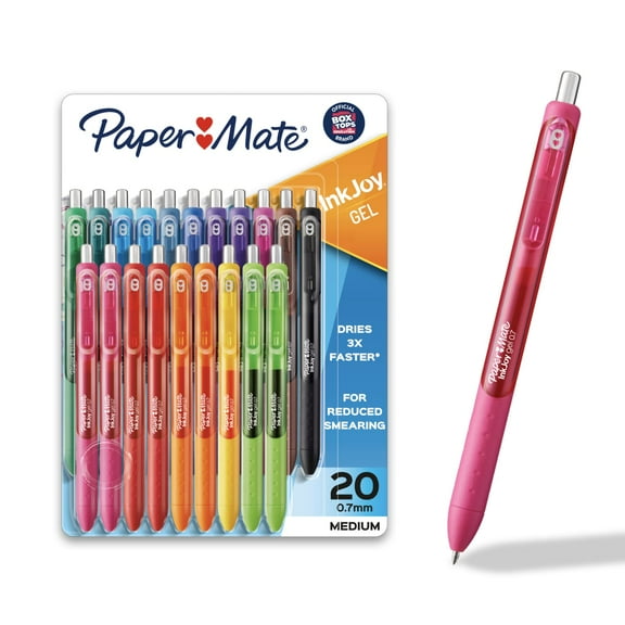 Paper Mate InkJoy Pens, Gel Pens, Medium Point (0.7mm), Assorted, 20 Count