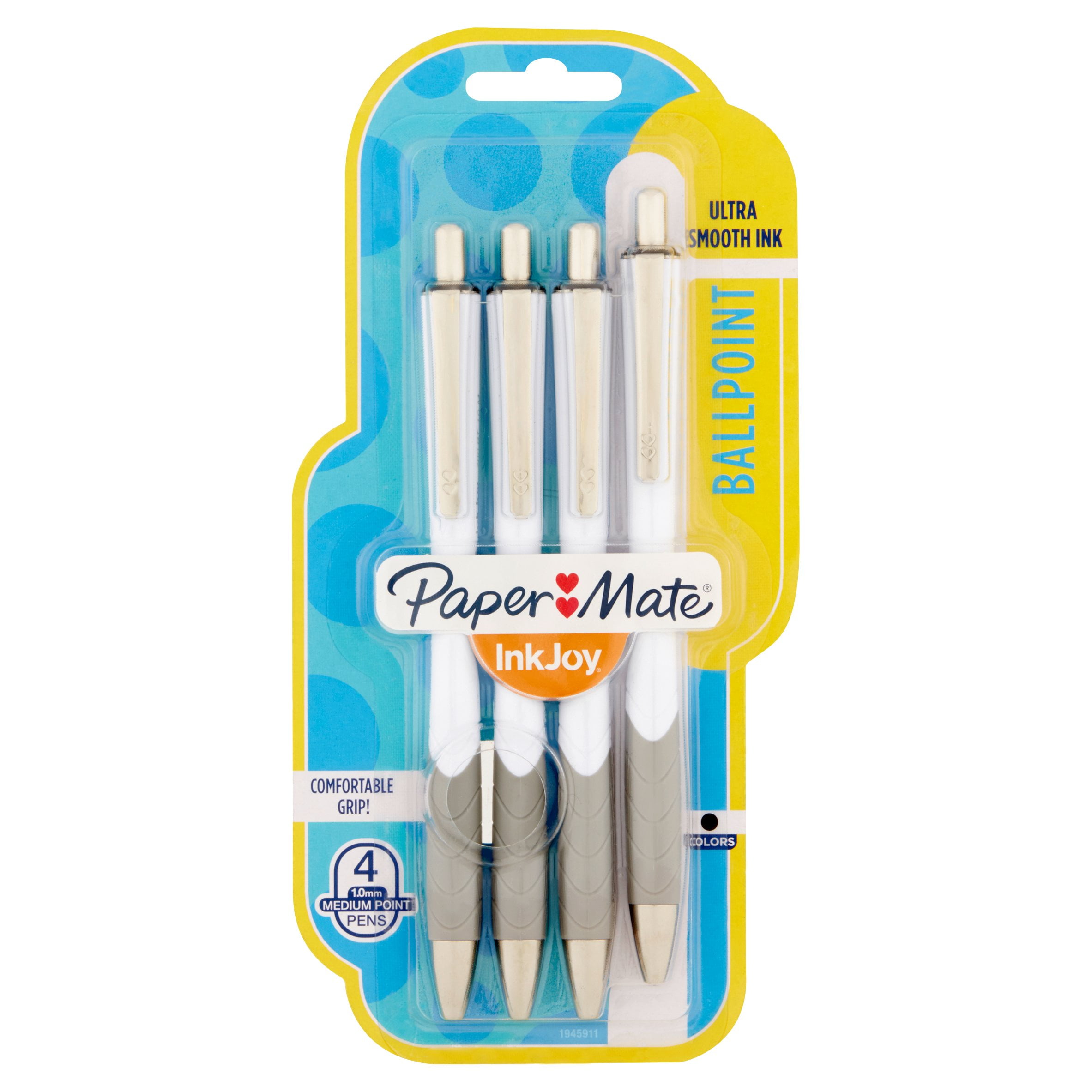 Paper Mate InkJoy Ultra Smooth Ink Ballpoint, 4 count
