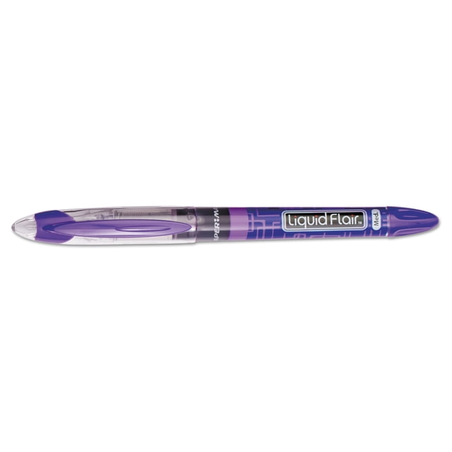 Paper Mate Liquid Flair Porous Point Stick Pen, Purple Ink, Medium