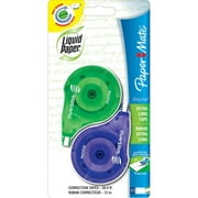 Paper Mate, PAP6137206, Liquid Paper DryLine Correction Tape, 2 / Pack, Blue