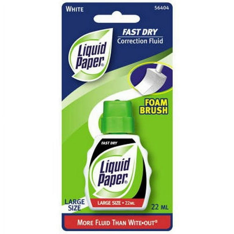 Paper Mate Liquid Paper Fast Dry Correction Fluid, 22 mL, 1 Count (Pack of  3) 