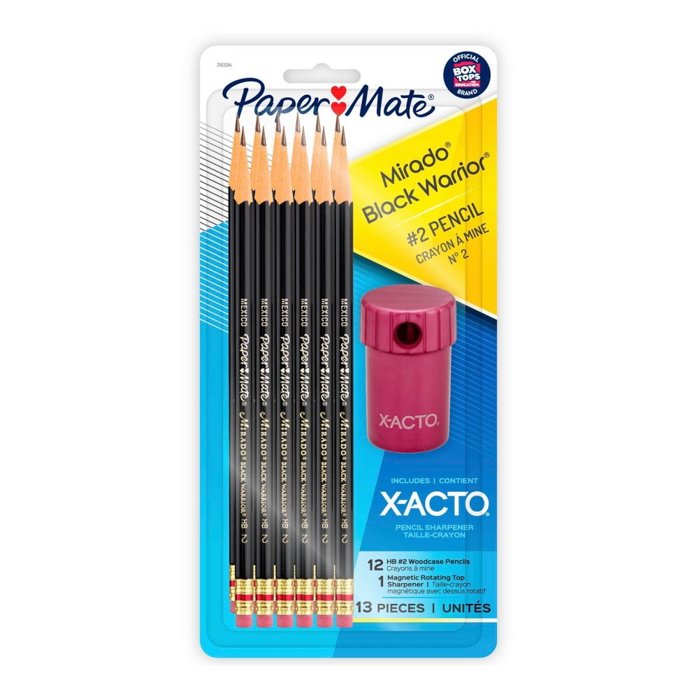 Paper Mate Mirado 12pk #2 Woodcase Pencils Pre-Sharpened with X-ACTO Sharpener