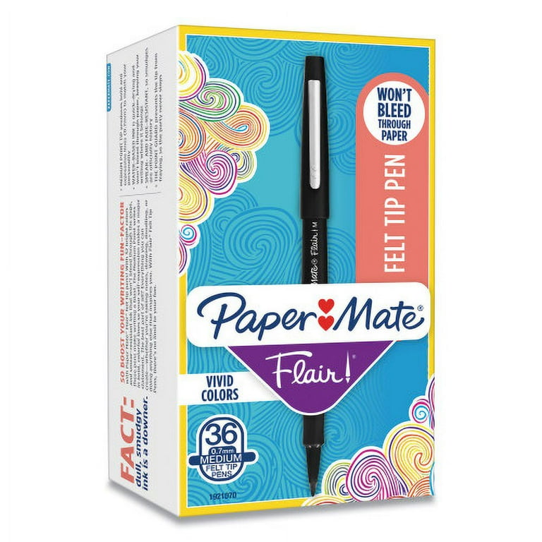 Point Guard Flair Felt Tip Porous Point Pen, Stick, Medium 0.7 mm, Black Ink, Black Barrel, Dozen Point Guard Flair Felt Tip Porous Point Pen, Stick, Medium 0.7 mm, Black Ink, Black Barrel, Dozen