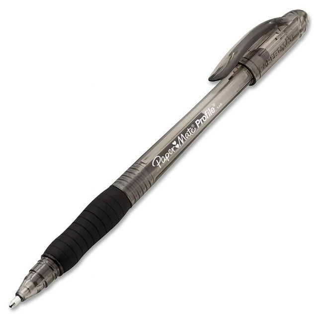 Paper Mate Profile Ballpoint Pen, 1.4 mm Bold Tip, Black, Pack of 12