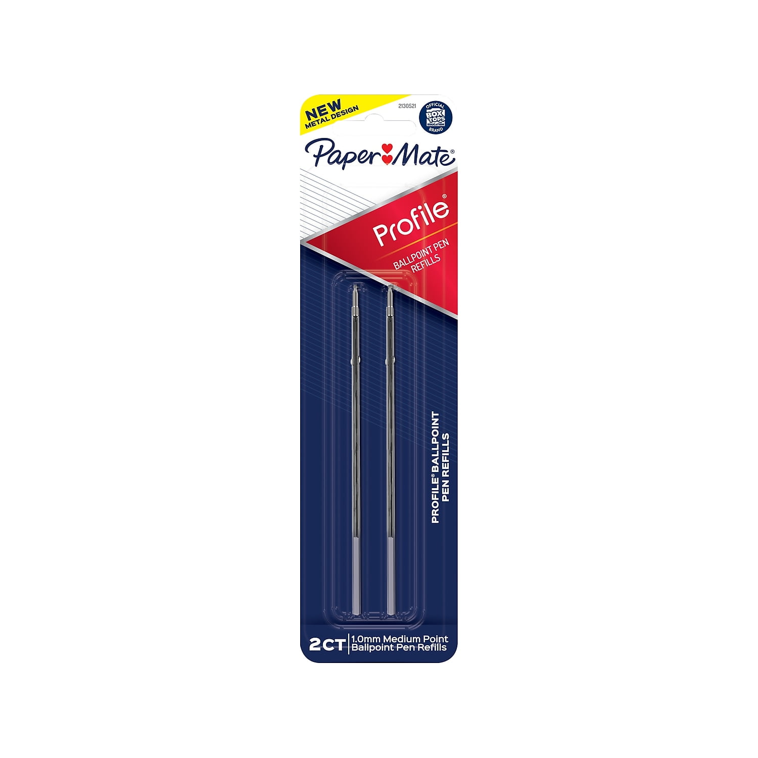 Paper Mate Profile Ballpoint Pen Refill Medium Point Black Ink 2/Pack (2130521)