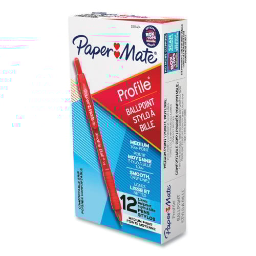 InkJoy 100 Ballpoint Pen, Stick, Medium 1 mm, Red Ink, Translucent Red Barrel, Dozen InkJoy 100 Ballpoint Pen, Stick, Medium 1 mm, Red Ink, Translucent Red Barrel, Dozen