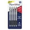 thumbnail image 1 of Paper Mate Profile Ballpoint Pens, Retractable Pen with Stainless Steel Barrel, 1.0 mm, Black Ink, 4 Count 4ct Black, 1 of 8