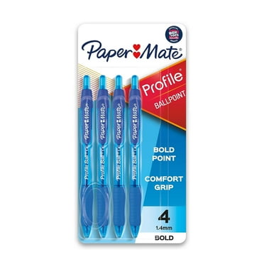 Paper Mate Profile Retractable Ballpoint Pen Bold Point 1.4 mm Blue