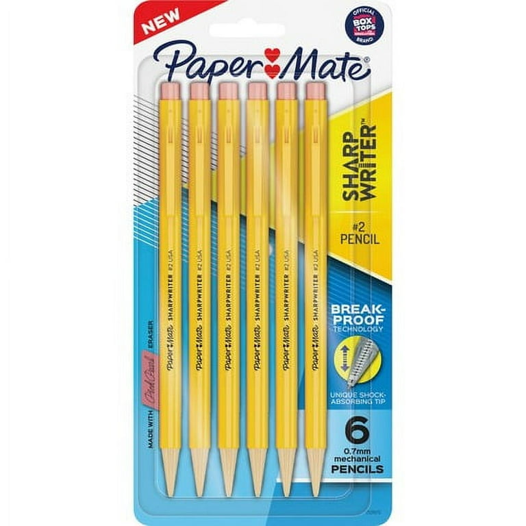 Paper Mate Sharp Writer Mechanical Pencils - Yellow Barrel - 5 / Pack Paper Mate Sharp Writer Mechanical Pencils - Yellow Barrel - 5 / Pack