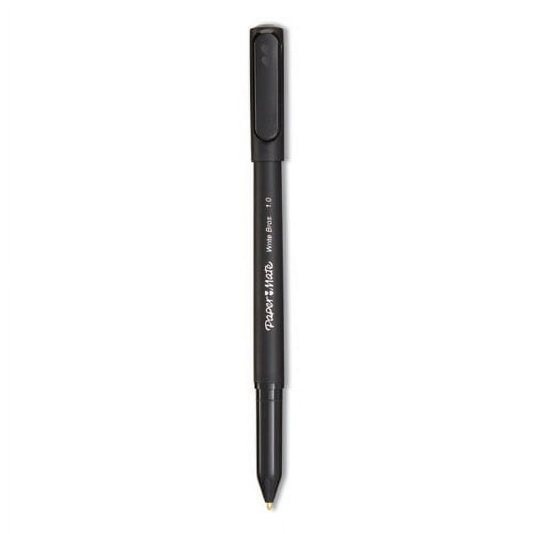 Write Bros. Ballpoint Pen, Stick, Medium 1 mm, Black Ink, Black Barrel, Dozen Write Bros. Ballpoint Pen, Stick, Medium 1 mm, Black Ink, Black Barrel, Dozen