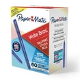 thumbnail image 1 of Paper Mate Ballpoint Pens, Write Bros. Blue Ink Pens, Medium Point (1.0mm), 60 Count, 1 of 7
