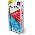 Paper Mate Write Bros Ballpoint Pens, Medium Point (1.0mm), Black, 12