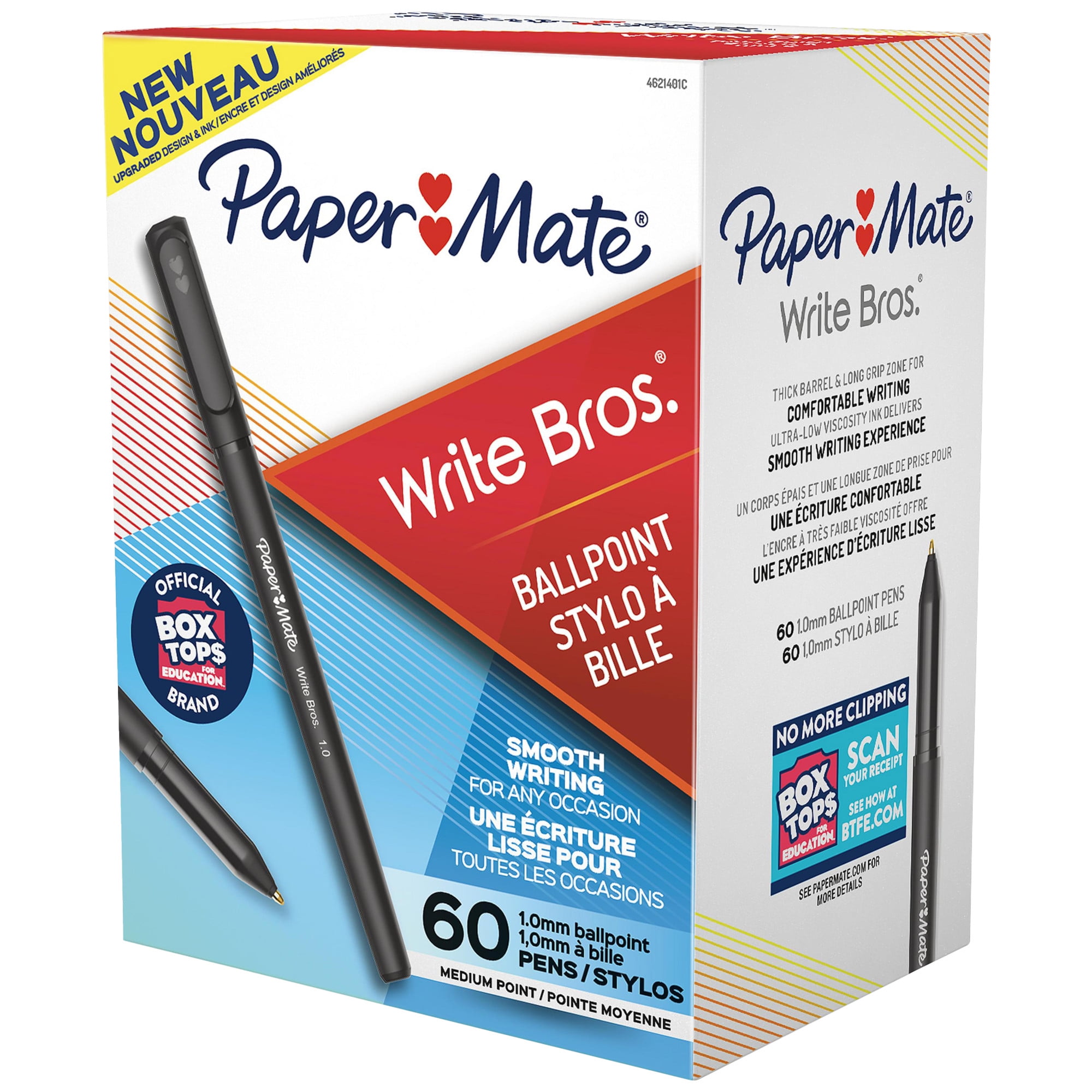 Paper Mate - Stick Pen: 1 mm Tip, Black Ink - 52327590 - MSC Industrial  Supply