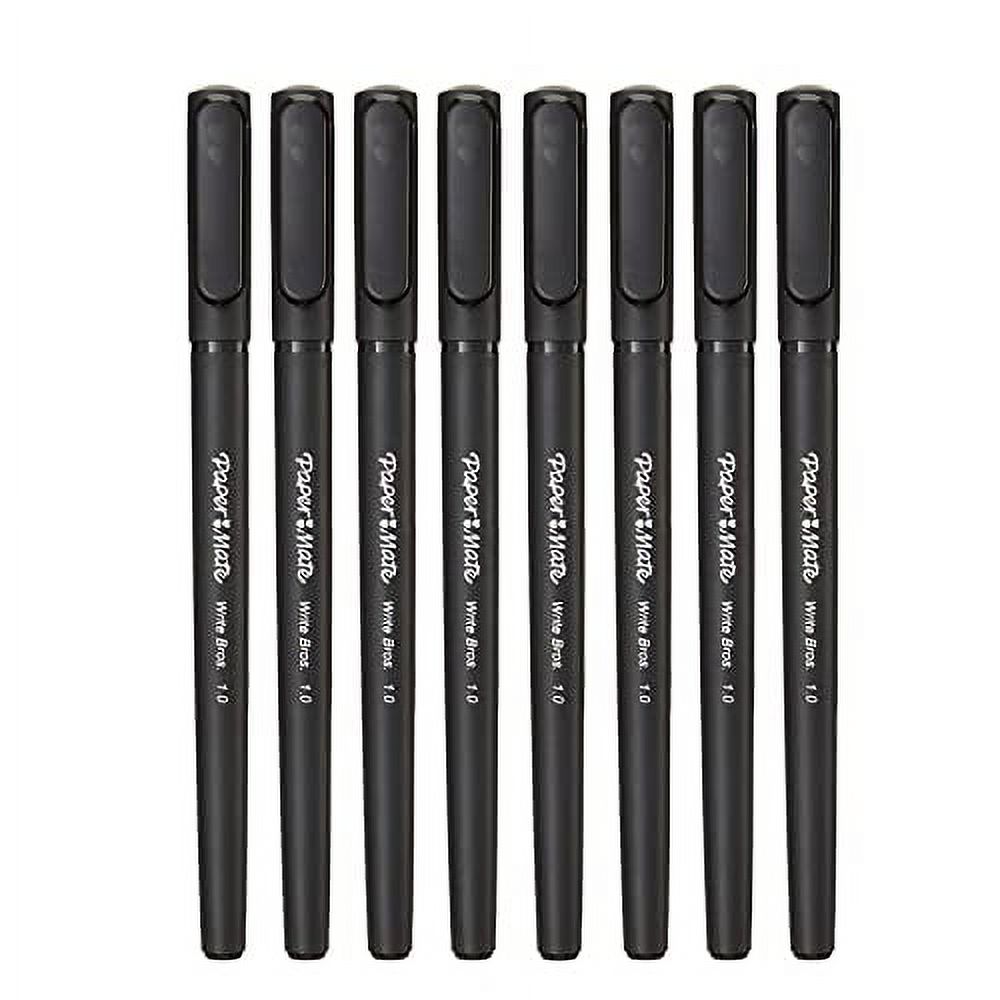 Paper Mate Write Bros Ballpoint Stick Pen, Black Ink with Black Barrel