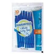 Paper Mate Write Bros. Ballpoint Pens, Medium Point (1.0mm), Red, 10 Count