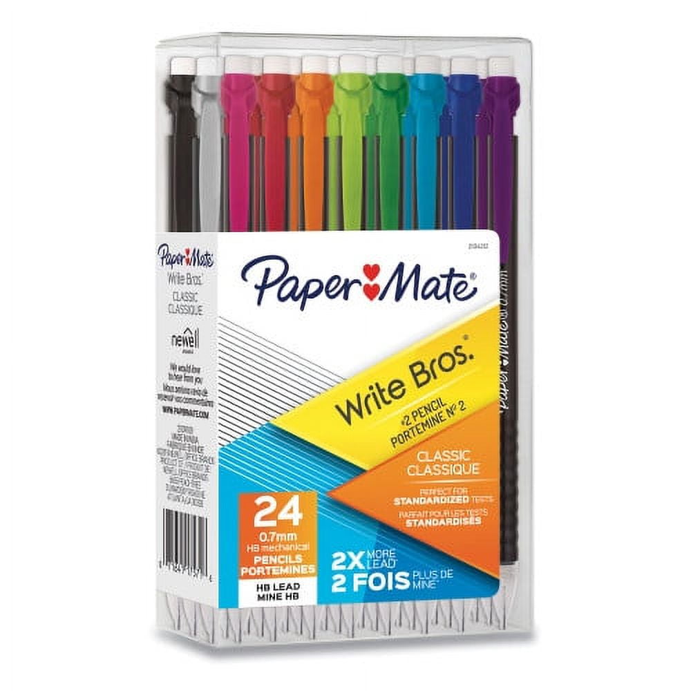 Paper Mate Write Bros Mechanical Pencil, 0.7 mm, HB , Black Lead ...
