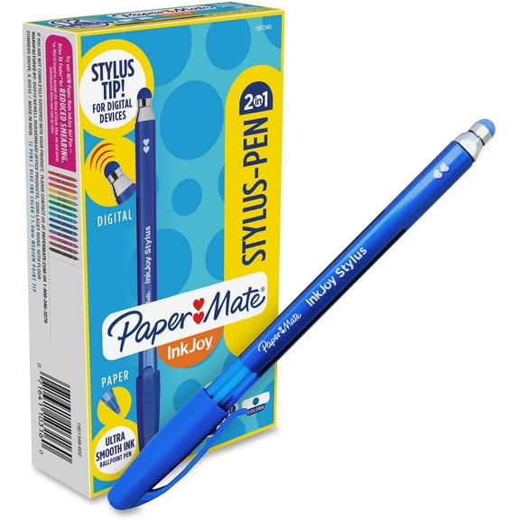 Paper Mate two in one InkJoy Stylus Pen, Blue