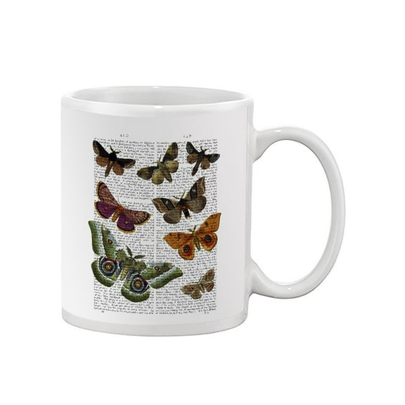 Paper Moths Mug - Fab Funky Designs,
