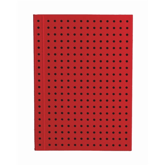 Paper Oh Circulo Red on Black A7 Unlined (Paperback)