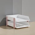 thumbnail image 1 of Paper Organizer for Desk, 8.66*10.23*13.26 Inch 2 Tier Paper Organizer Storage, File Organizer Paper Sorter, Desktop Paper Storage Holder Document Holder for Home Office School, 1 of 7