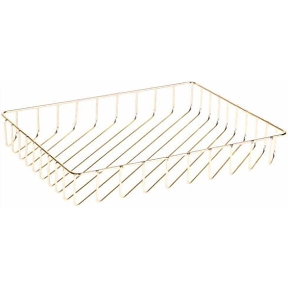 Paper Organizer for Desk Metal Paper Tray Large Capacity Letter Tray File Holder Mail Inbox Storage Organizer Basket for Office Classroom Desktop,12.5" x 9.4" x 1.9",Gold