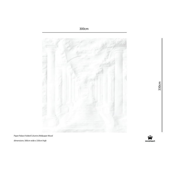 Paper Palace Folded Columns Wallpaper Mural