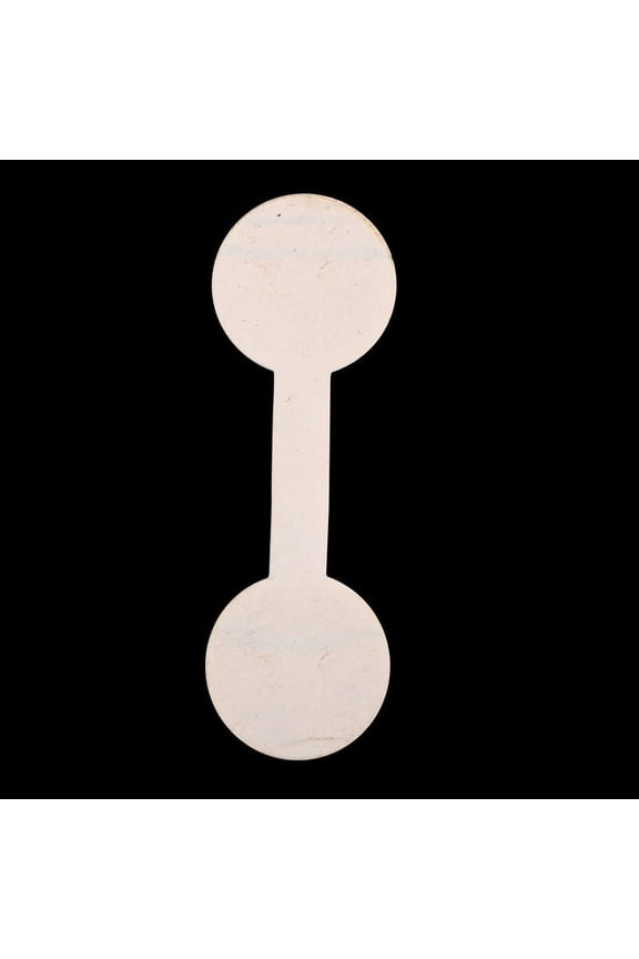 Paper Paper Hang Tags Jewelry Display Paper Price Tags with Adhesive Sticker on Back White 42x13.5x0.1mm 400pcs/bag