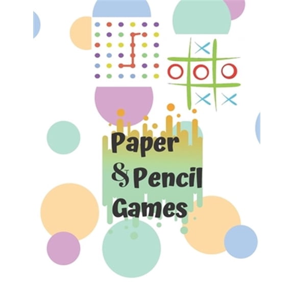 Pre-Owned Paper & Pencil Games: Paper & Pencil Games: 2 Player Activity Book, Blue - Tic-Tac-Toe, Dots and Boxes - Noughts And Crosses (X and O) -- Fu