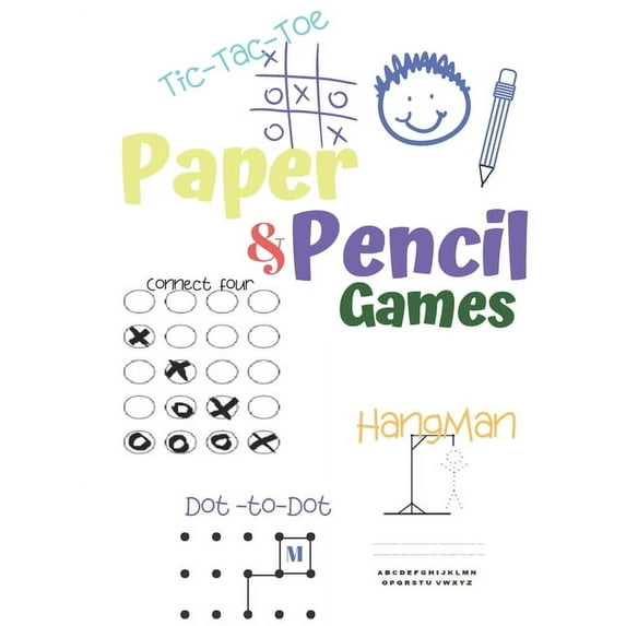 Paper & Pencil Games: Paper & Pencil Games: 2 Player Activity Book Tic-Tac-Toe, Dots and Boxes Noughts And Cross, (Paperback)