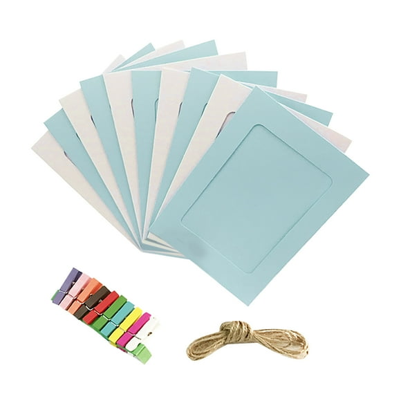 Paper Photo Frame Set with 10 Pieces for Colorful Wall Decoration