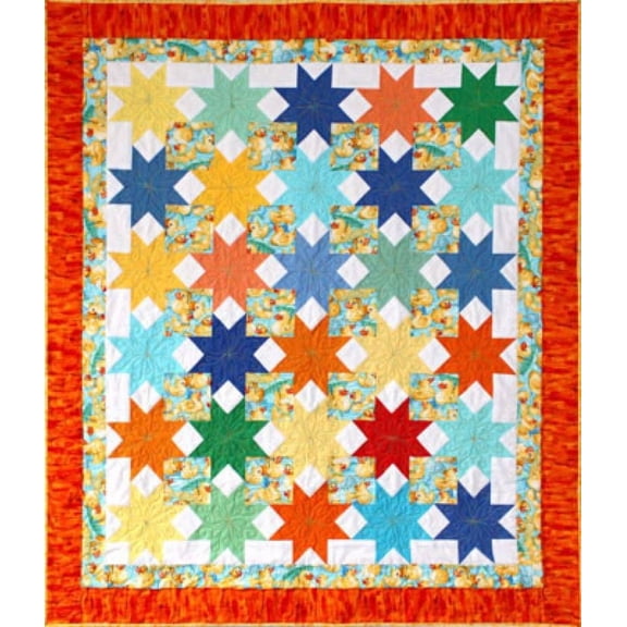 Paper Pieces EPP Quilting Pattern Duckies Quilt - Quilts