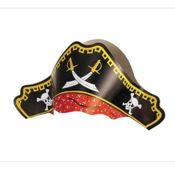 Paper Pirate Hats, 4ct