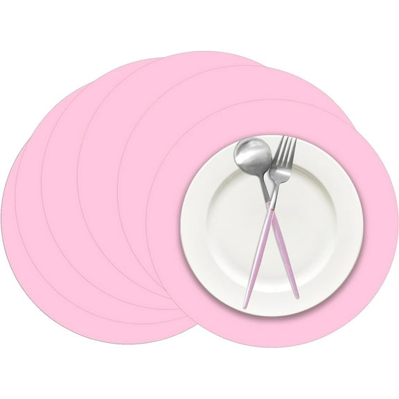 Paper Place Mats Round Disposable Table Mats Paper Doilies Decorative Placemats for Wedding Banquet Party Home Dining Tableware Decor