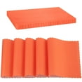 thumbnail image 1 of Paper Placemat Disposable, Orange Place Mats with Scalloped Edges, Durable Paper Placemat for Holiday Wedding Party Supplies Decor, 9.75 X 14 Inches, Pack of 50 - by SparkSettings, 1 of 6